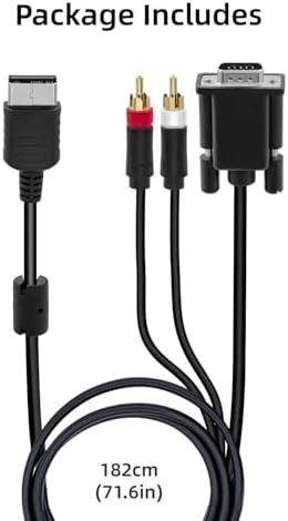 Mcbazel VGA AV Audio Video Cable for Sega Dreamcast