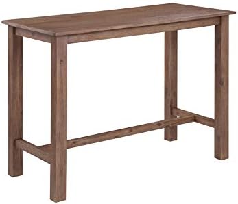 Boraam Sonoma Pub Table - Barnwood Wire-Brush