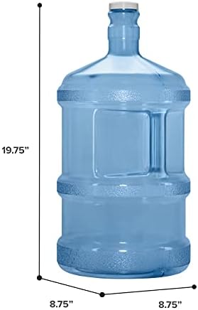 Geo Sports Bottles Polycarbonate Plastic Reusable Water Bottle Container (3 Gallon)