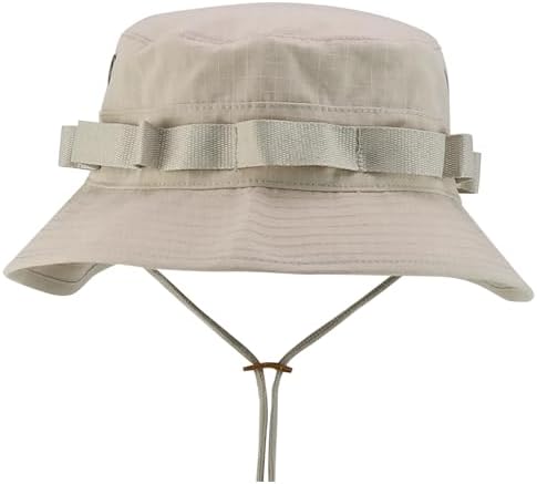 Armycrew Ripstop Tear Resistant Cotton Jungle Boonie Cap with Chin Strap