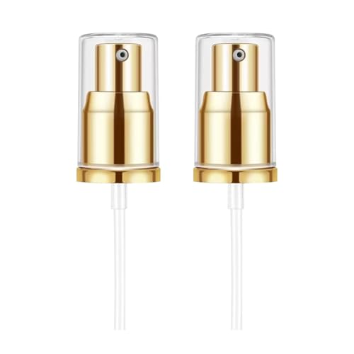 Chris.W 2Pack Foundation Pump Fit for Estee Lauder Double Wear Foundation | DW Replacement Pump Dispenser, for New and Original Bottles, Gold