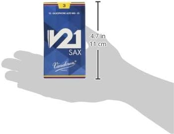 Vandoren SR813 Alto Saxophone V21 Reeds Strength 3; Box of 10