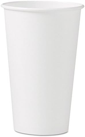 SOLO Paper Hot Cup, 16 Oz., White, 50 Cups/Pack (316W-2050)