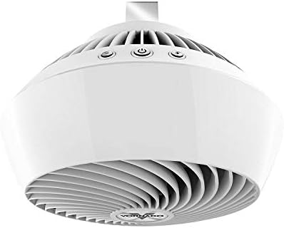 Vornado 460 Small Desk Fan with 3 Speed Settings, Adjustable Tilt Chrome Glide Bar, for Bedroom, Office, Home, Air Circulation up to 70 Feet, Quiet Table Fan, Black