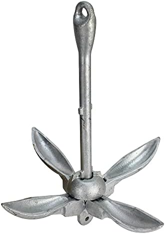 Extreme Max 3006.6542 BoatTector Galvanized Folding Anchor - 1.5 lbs.