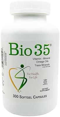 Bio35 / 300 sg Original, Gluten Free, Daily Multivitamin for Men & Women Wellness – Bio35 High Potency Softgel with Trace Minerals, Multi Vitamins for Immune Support, Digestion, & Energy,