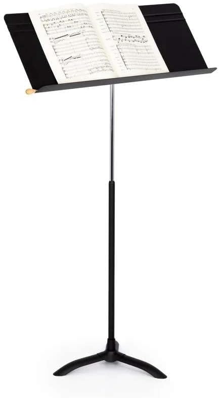 Manhasset Fourscore Music Stand – Extra-Wide 32" Desk for Large Scores & Ensembles – Durable Aluminum, Friction Height Adjust