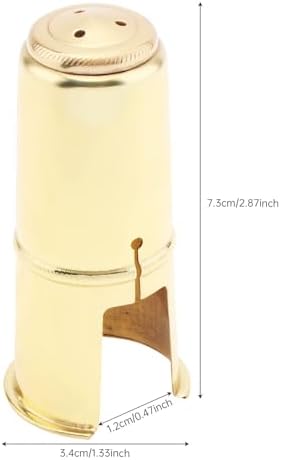 Alto Saxophone Mouthpiece Protective Cap, Woodwinds Alto Sax Saxophone Mouthpiece Cap (Gold)