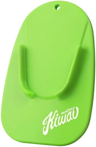 KiWAV Motorcycle Kickstand Pad Plate Support Accessory - Black - Soft Ground, Grass, Hot Pavement, Outdoor Parking, Anti Sinking