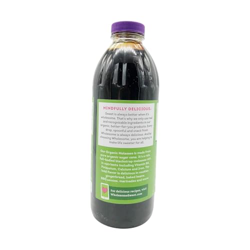 Wholesome Sweeteners, Inc., Organic Molasses, Unsulphured, 32 fl oz (944 ml)(Pack of 3)