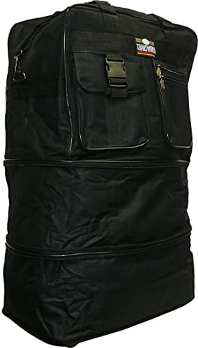 36" Expandable Wheeled Bag Rolling Duffel Spinner Luggage
