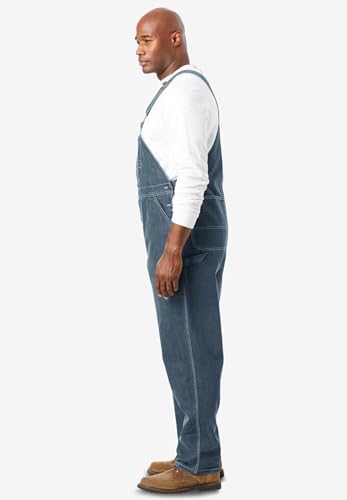 by KingSize Men's Big & Tall Denim Overalls