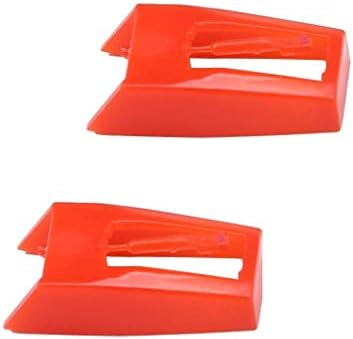 Phonograph Record Player Stylus Needle for Crosley NP1 and NP6 - Pack of 2… (Red)