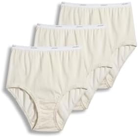 Jockey Women's Underwear 100% Cotton Classic Brief - 3 Pack