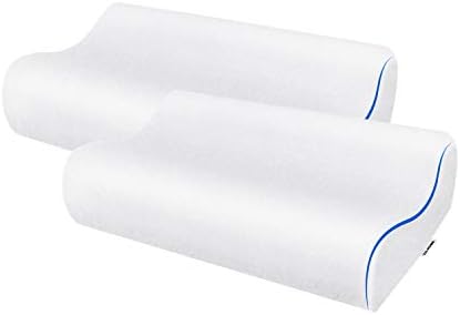 ZG-Home Memory Foam Pillow, Neck Pillow, Cervical Pillow for Neck Pain, Orthopedic Contour Pillow for Back, Side