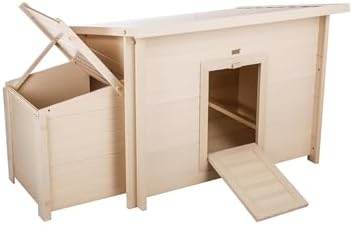 New Age Pet ECOFLEX Fontana Chicken Coop, Urban Barn for 2 to 3 Chickens, Easy Assembly, Eco Friendly & Durable, Tan