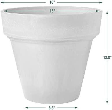 PSW OT55C Arcadia Garden Products Traditional Pot, 21.5 by 20-Inch, Chocolate