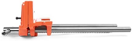 Pony Jorgensen 27091 Medium Duty Woodworker's Vise, Orange, Grey, 9-Inch By 7-Inch | 7" Jaw Width, 9" Maximum Opening, Bench Vice for Medium Duty Home