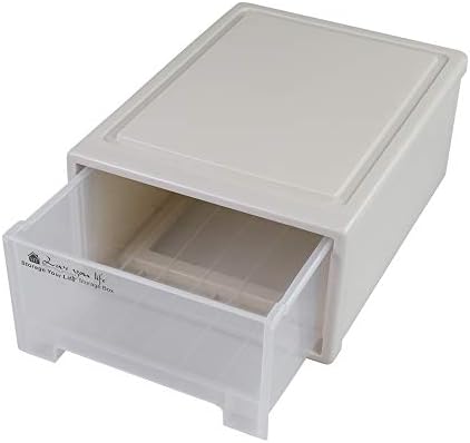 12 Quart Plastic Stacking Storage Drawer Unit Front Box, 1 Pack