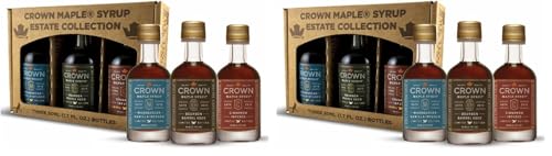Crown Maple Artisan Trio Collection in Petite 50ML (1.7 Fl. Oz.) Window Box featuring Bourbon Barrel Aged, Madagascar Vanilla Infused