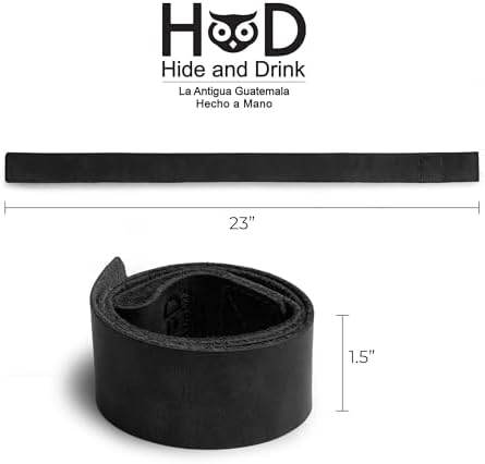 Hide & Drink, Set of 2 Lifting Wrist Straps, Bodybuilding, Sports, Gym, Fitness, Accessories, Strenght Training, Full Grain Leather, Handmade