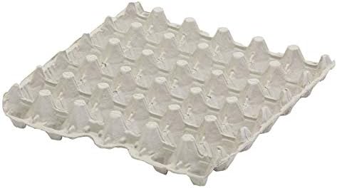 Little Giant® Egg Flat Carton - Reinforced Flat Egg Carton Trays Holds 30 Eggs for Storage and Transport - Pack of 12 - Made in USA