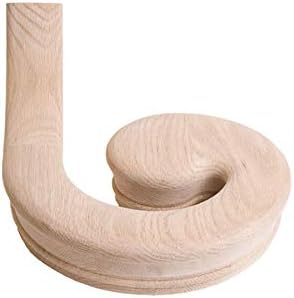 Red Oak 6010-8E 2-1/4 inch Width x 2-3/8 inch Tall Traditional Style Straight Wood Handrail for Stair Remodeling 8 feet Long