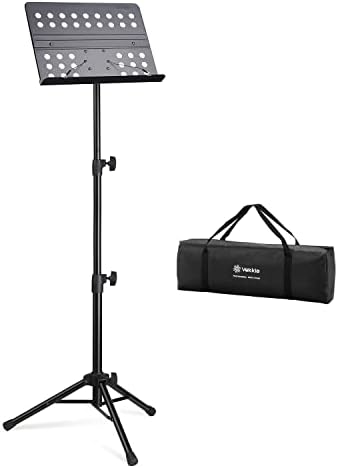 Vekkia Metal Professional Portable Perforated Sheet Music Stand