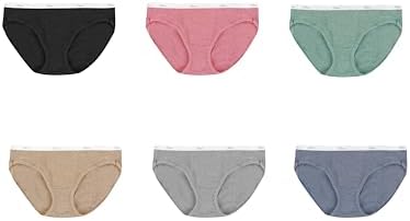 Hanes women's Hi-Cut Panties Pack, Lightweight Cotton Hi-Cuts, 6-Pack (Retired, Colors May Vary)