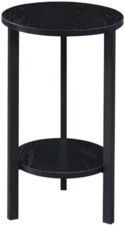Convenience Concepts Graystone 24 inch 2 Tier Plant Stand - Industrial Stand for Plants, Vases, and Antiques, Urban Modern Design for The Living Room