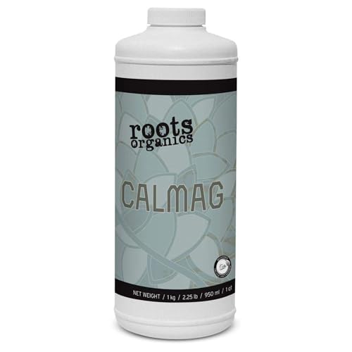 Roots Organics CalMag, Liquid Plant Food & Fertilizer Blend for Seedlings, Vegetable, and Flowering Plants - Heavy Feeders & Fast Growers, 1 Quart