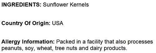 NUTS U.S. - Sunflower Kernels | Raw | A Rich Source of Protein | USA Grown and Packed in Resealable Bags!!! (1 LB)