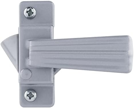 Wright Products - Free Hanging Push Button Door Latch for Screen and Storm Doors, Aluminum Grey | For Screen and Storm Doors