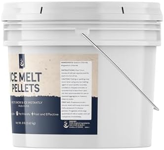 Pure Original Ingredients, Ice Melt, 8 Lb | For melting ice on driveways, sidewalks, and steps