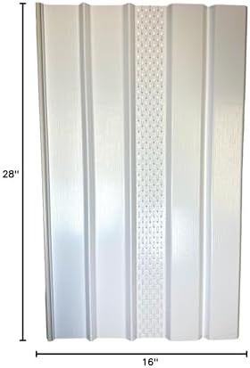 Mobile Home Skirting Vinyl Underpinning Vented Panel White 16" W x 28" L (Pack of 8)