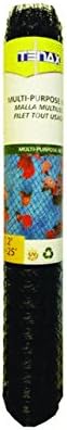 Tenax Multi-Purpose Net - Black Plastic Netting, Versatile Garden Fence - 3' x 50' - Polypropylene
