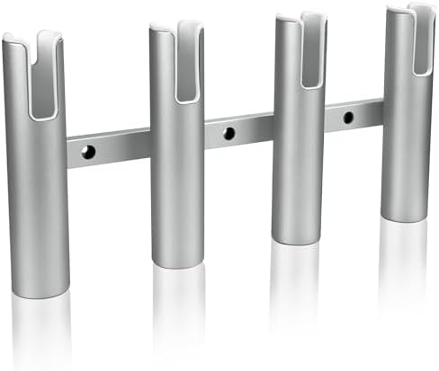 Aluminium Fishing Rod Holders for Boat, Wall-Mounted Fishing Pole Roof Rod Rack,Surf Fishing Rod Holder for Truck, Boats & Yacht