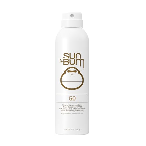Sun Bum Mineral SPF 30 Sunscreen Body Spray - 6 oz | Broad Spectrum Moisturizing Sunscreen, for Sensative Skin, Vitamin E, Hawaii 104 Act Compliant (No Octinoxate & Oxybenzone)