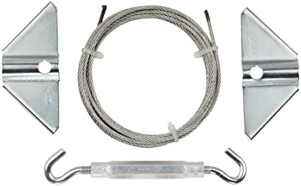 National Hardware Anti-Sag Gate Kit, Heavy-Gauge Steel, Zinc Plated | Corrects and Prevents Gate Sag Up to 7.5 ft Diagonal, Cable, Turnbuckle