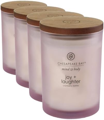 Chesapeake Bay Balance + Harmony Scented Candle Water Lily Pear Fragrance 50 Hours Burn Time Warm & Decorative Soy Wax Blend