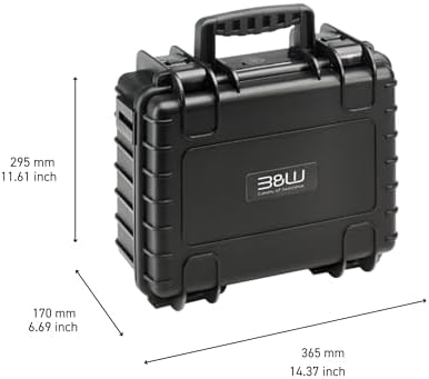 B&W International Jumbo 6700 Outdoor Tool Case with Pocket Tool Boards, Black