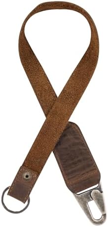 Hide & Drink, Keychain Lanyard, Badge Holder, Clip to Attach to House, Car, and Apartment Keys, Full Grain Leather, Handmade