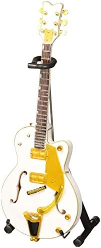 Axe Heaven BS-091 Brian Setzer White Hollow Body Mini Guitar