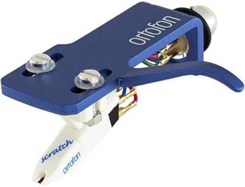 Ortofon OM Scratch White premount on headshell