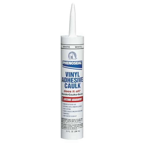 Dap 00005 6 Pack White Phenoseal Does It All Vinyl Adhesive Caulk 10-Ounce