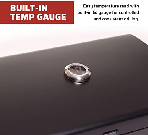 Camp Chef Deluxe BBQ Grill Box, Single Burner Accessory, Cooking Dimensions: 14 in. x 16 in, Black