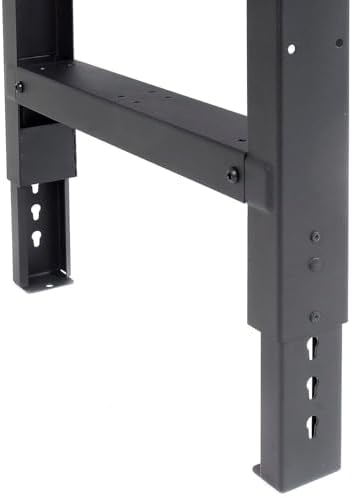 Global Industrial Adjustable Height Workbench C-Channel Leg, 60" W x 30" D