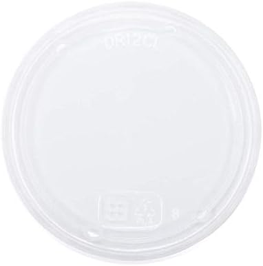 Karat Earth KE-DCL117-PLA Lid for 8-32 oz. PLA Deli Container (117mm), Clear - Case of 500 pcs