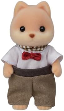 Sylvanian Families Epoch Doll (Caramel Dog Family) FS-35 ST Mark Certified, for Ages 3 and Up, Toy, Dollhouse Sylvanian Families, Epoch, Inc