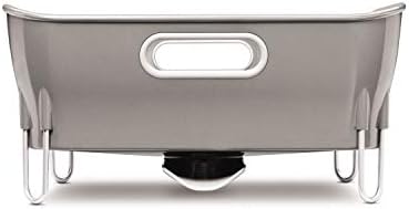 simplehuman Compact Dish Rack, White Plastic